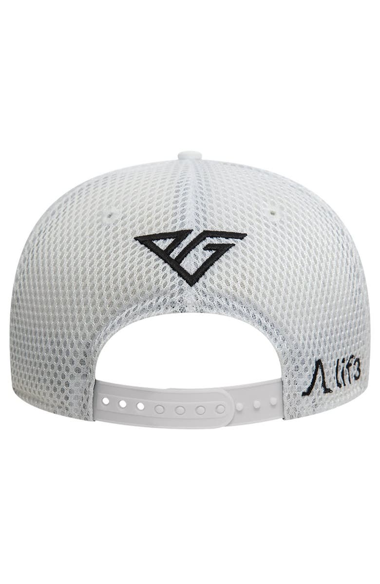 New Era Men's New Era Pierre Gasly White Alpine Team Driver 9FIFTY Trucker Adjustable Hat, Alternate, color, 