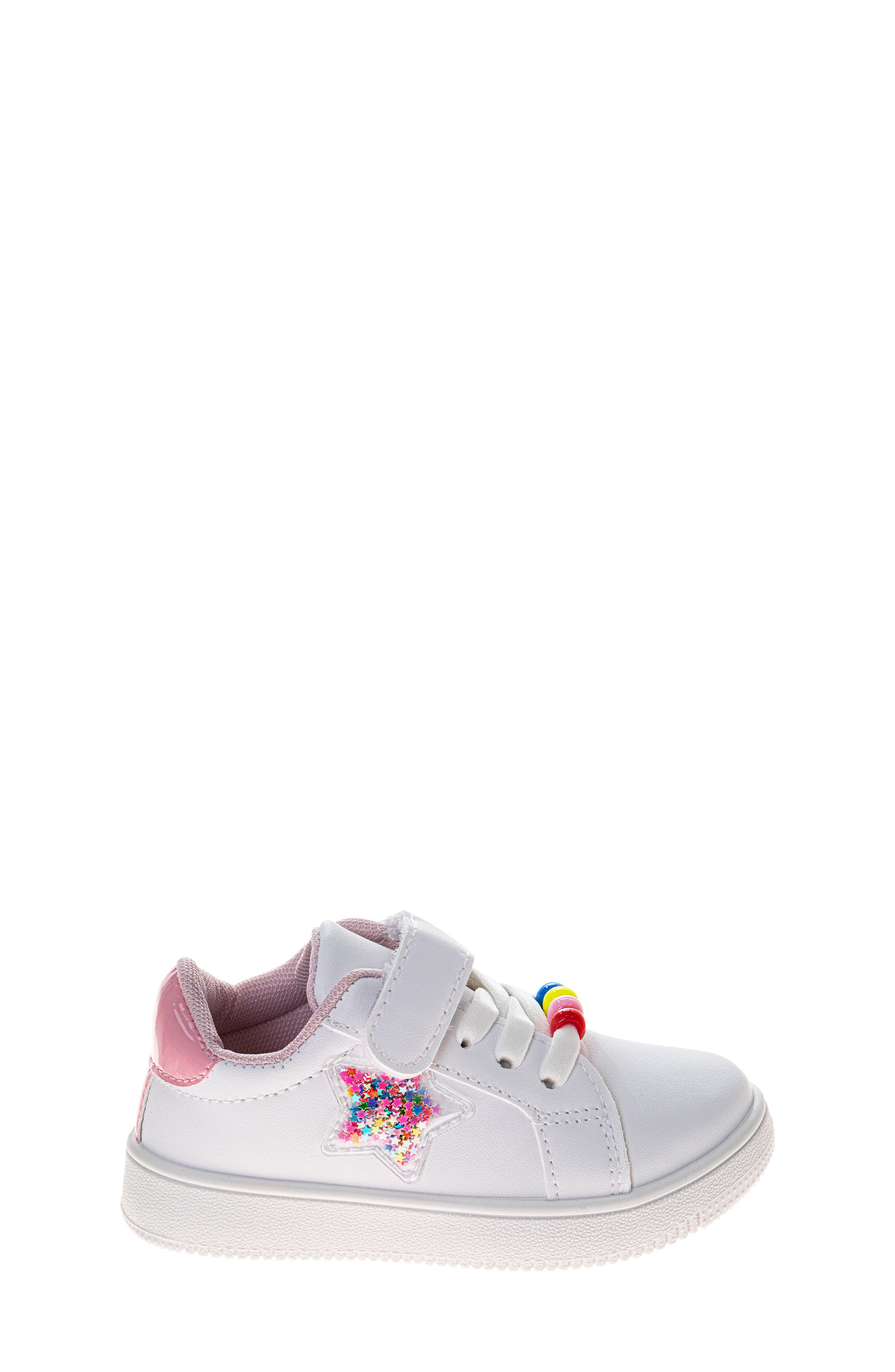 Kids' Star Fashion Sneaker, Alternate, color, WHITE PINK