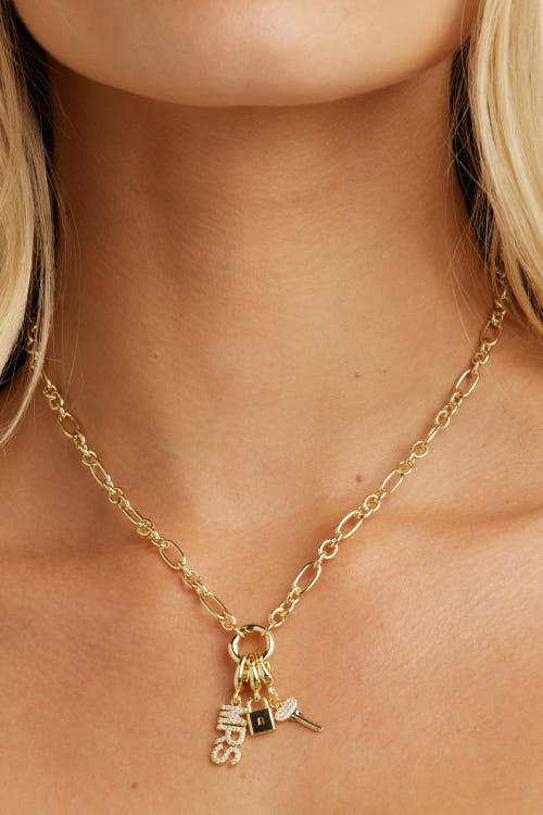 Untamed Petals Lock Charm In Burgundy