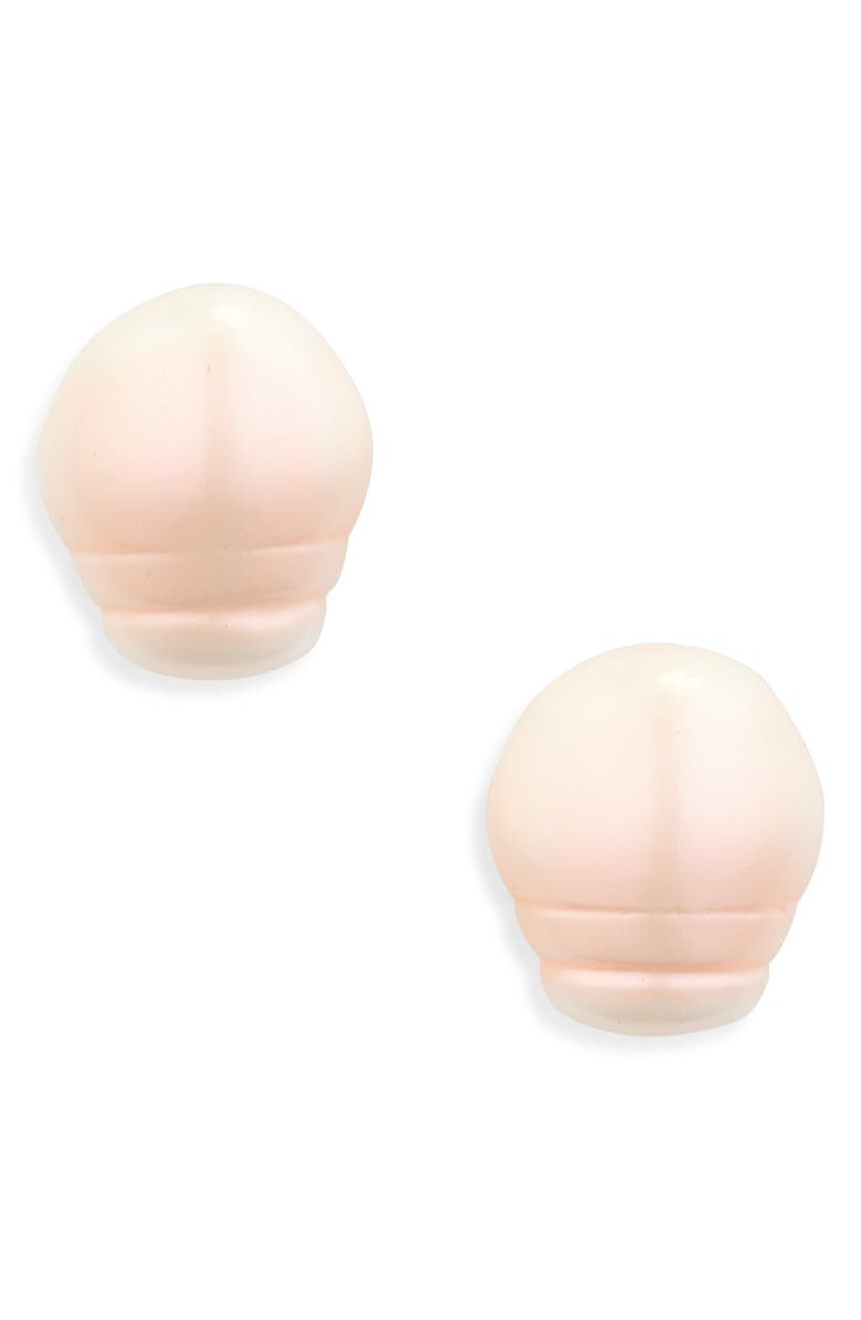 Lele Sadoughi Collector Faux Baroque Pearl Stud Earrings, Main, color, Rose