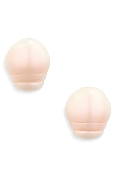 Collector Faux Baroque Pearl Stud Earrings