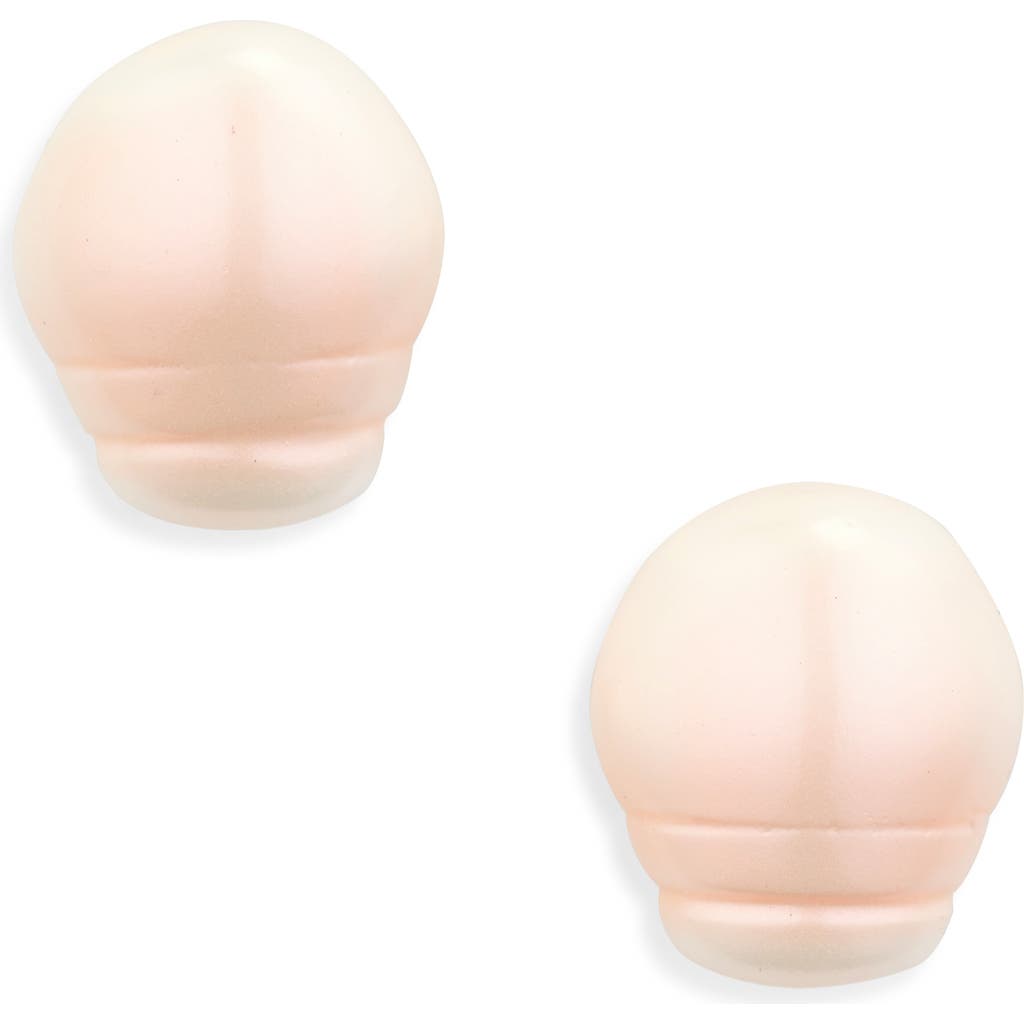 Lele Sadoughi Collector Faux Baroque Pearl Stud Earrings In Rose