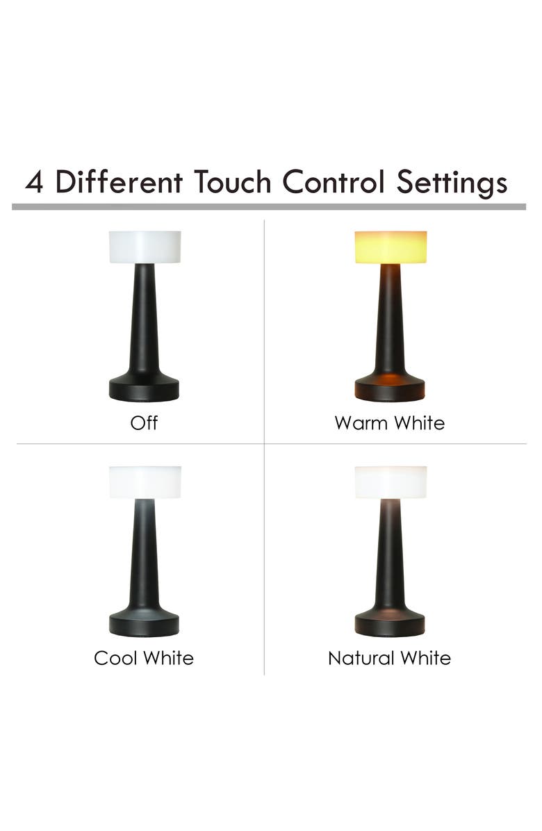 LALIA HOME Touch Sensor Desk Lamp, Alternate, color, Black