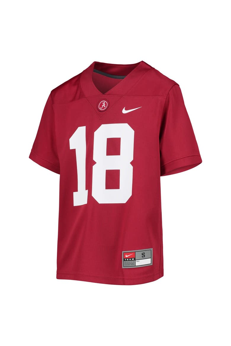 Youth Nike #18 Crimson Alabama Crimson Tide Untouchable Football Team Jersey, Alternate, color, Crimson