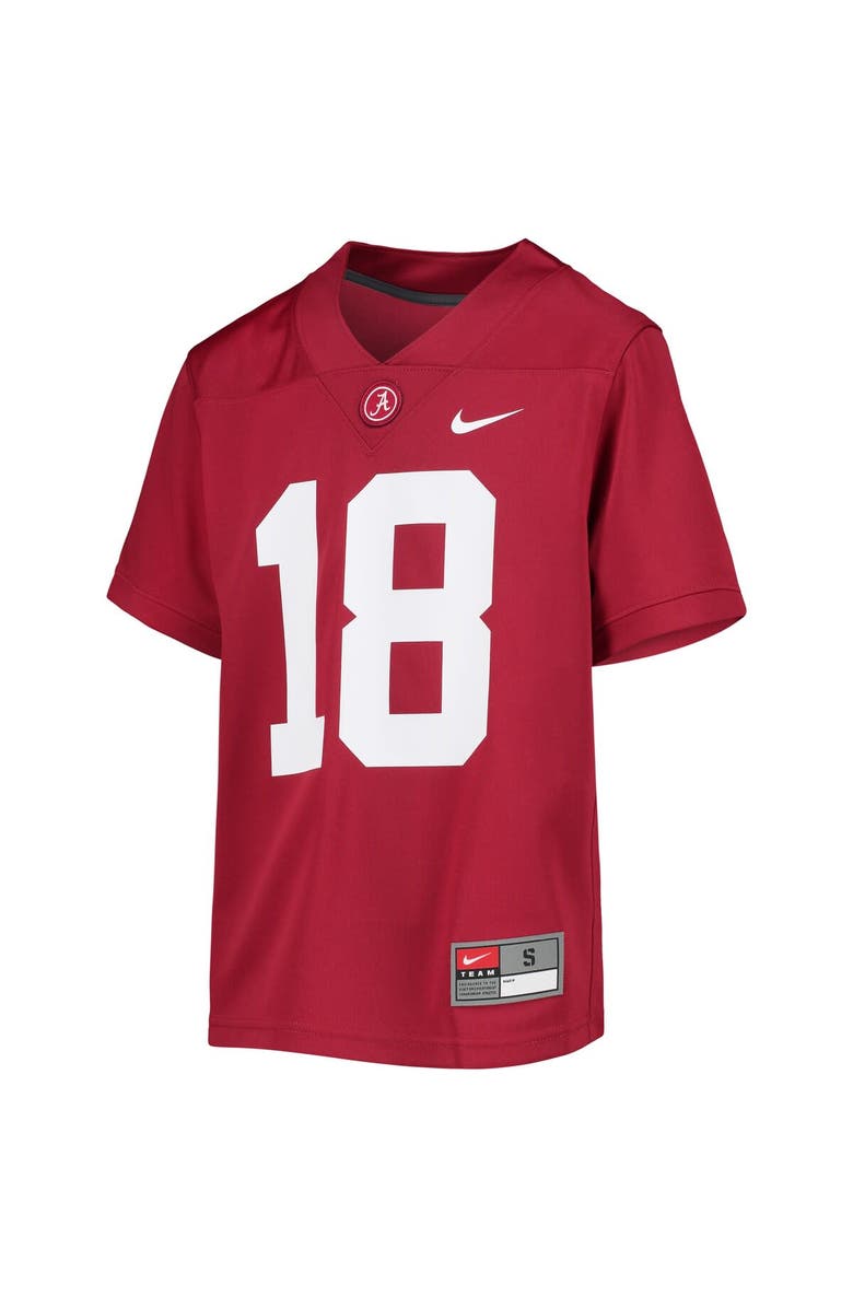Nike Youth Nike #18 Crimson Alabama Crimson Tide Untouchable Football Team Jersey, Alternate, color, Crimson