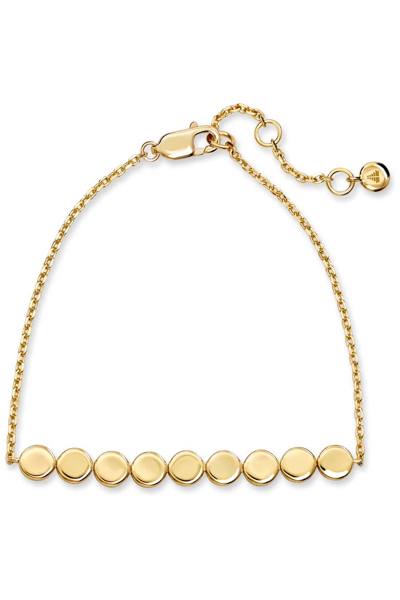 Round Link Chain Bracelet in Gold Plated Sterling Silver, Alternate, color, Yellow Gold