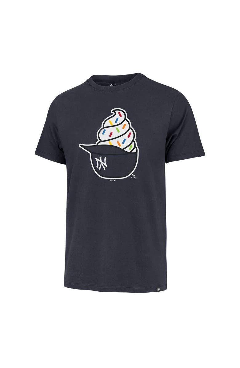 '47 Men's '47 Navy New York Yankees Ice Cream Helmet Franklin T-Shirt, Alternate, color, Navy