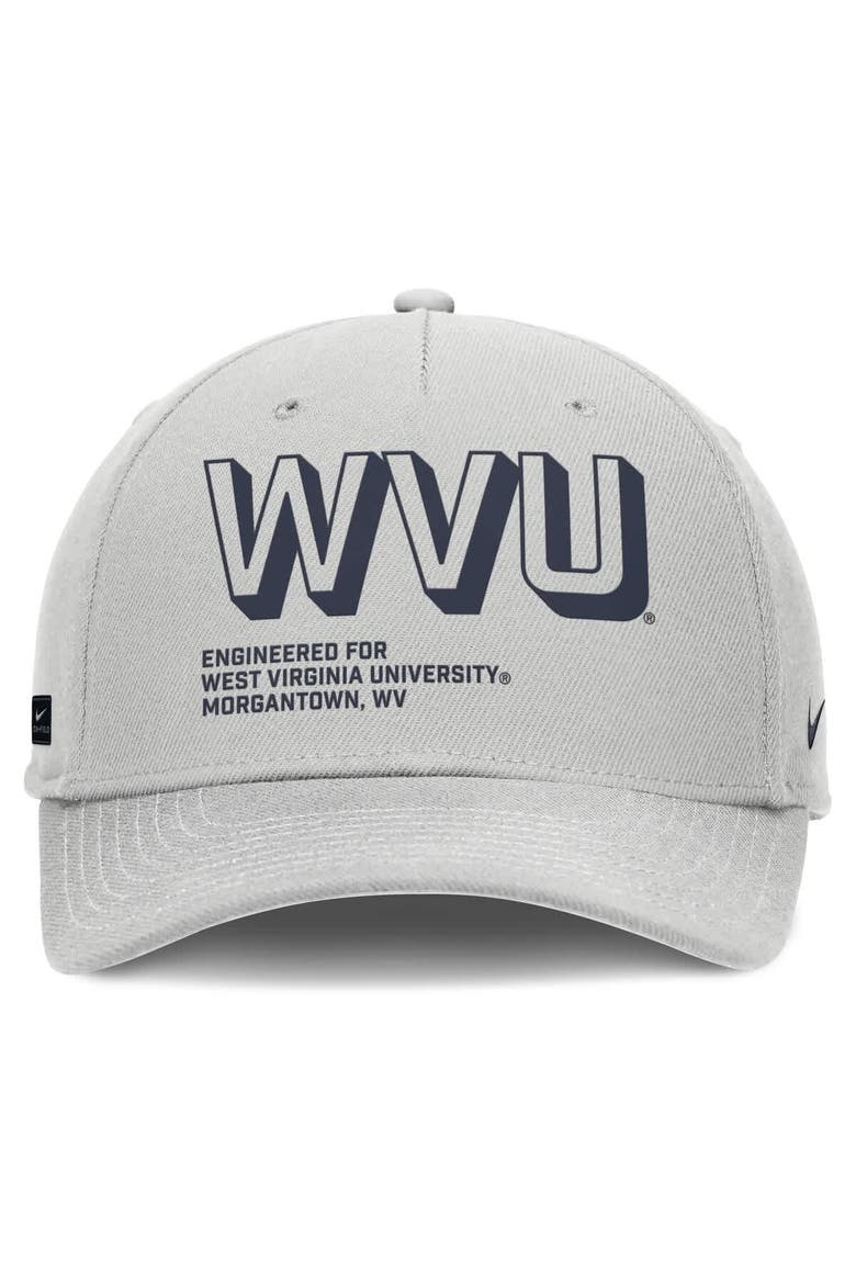 Men's Nike Gray West Virginia Mountaineers 2025 Sideline Dust Pinched Rise Adjustable Hat, Alternate, color, Gray