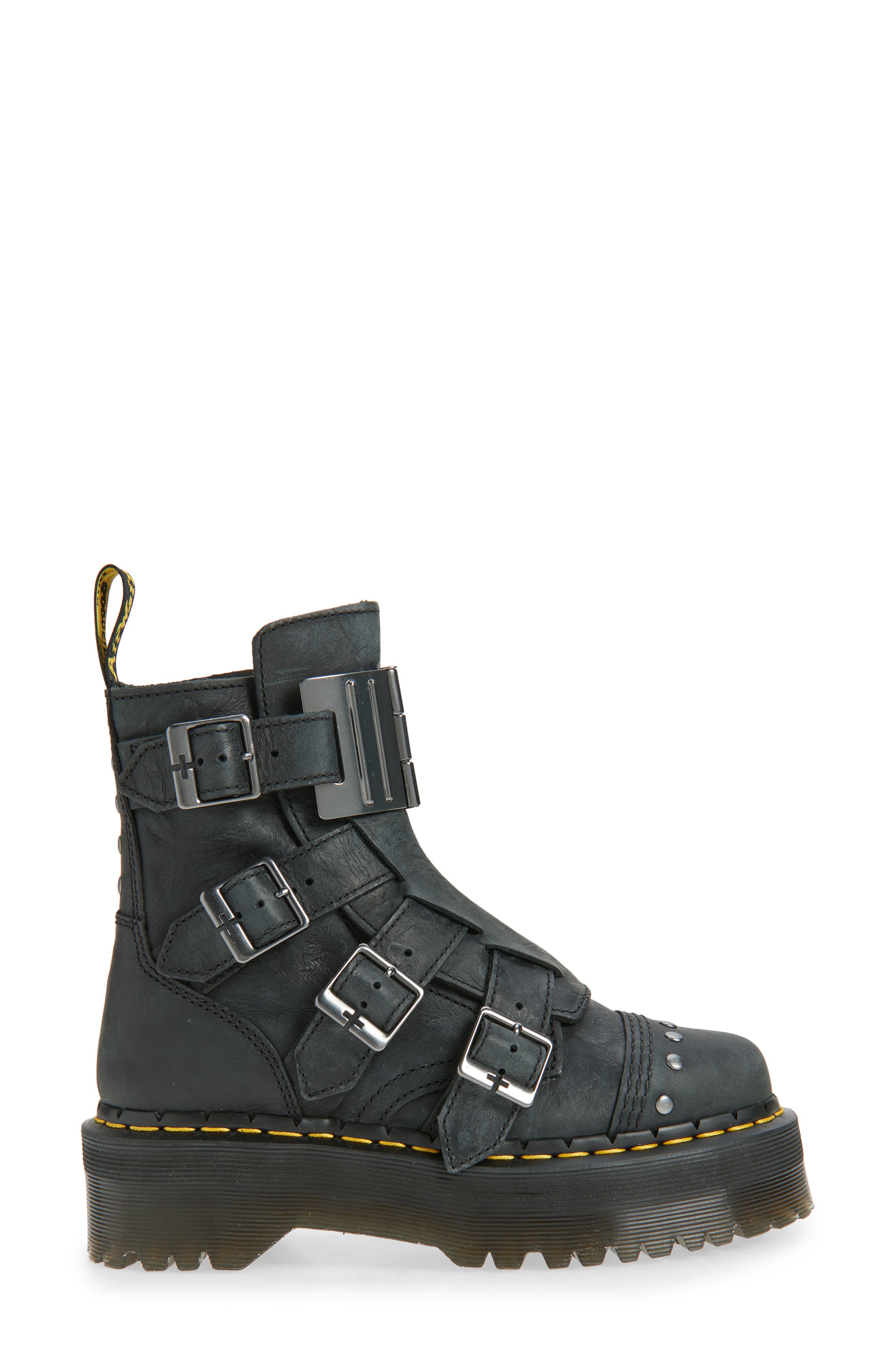 Dr. Martens Jadon Hinge Lug Sole Boot, Alternate, color, Black