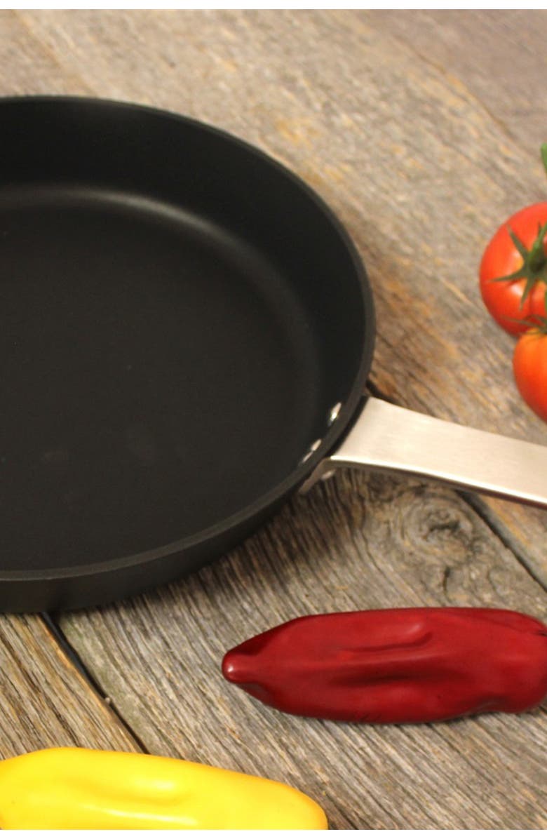 BergHOFF Silver/Black Ron 11" Non-Stick Forged Fry Pan, Main, color,