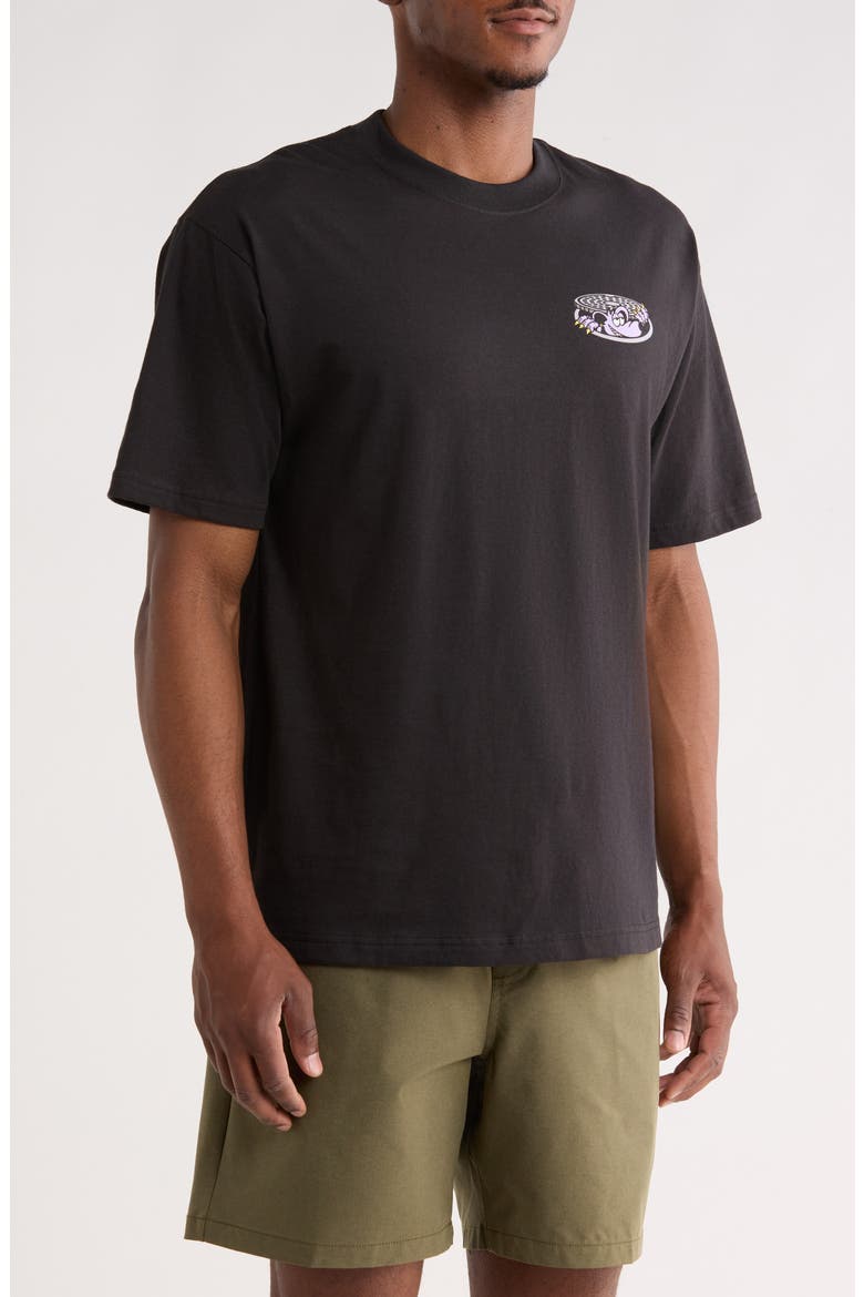 Downside Cotton Graphic T-Shirt, Alternate, color, BLACK
