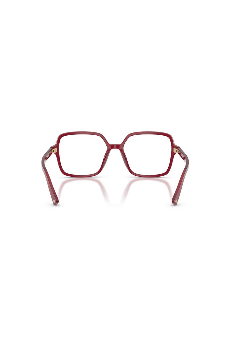 53mm Square optical glasses, Alternate, color, Red