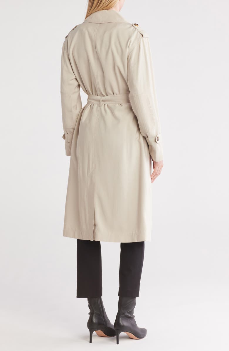 ELIE ELIE TAHARI Double Breasted Trench Coat, Alternate, color, 