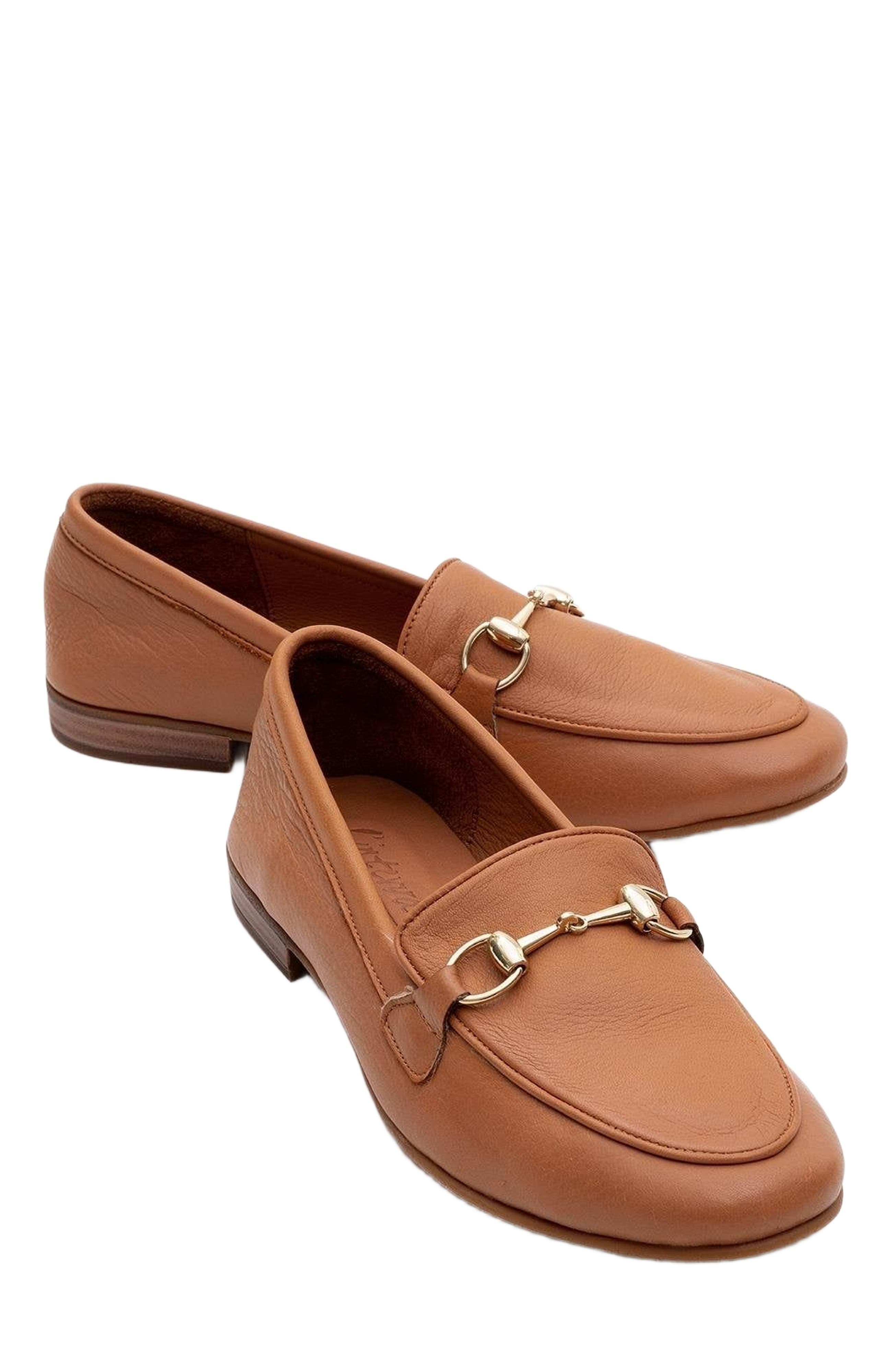 Rory Leather Bit Loafer, Alternate, color, Orange Leather