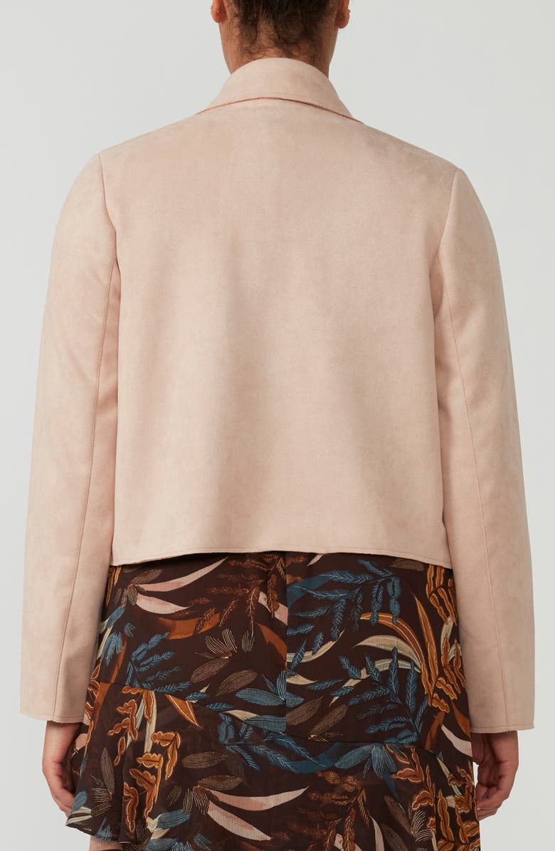Estelle Rosabella Faux Suede Jacket, Alternate, color, Dusty Pink