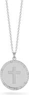 GLAZE JEWELRY CZ Halo Cross Pendant Necklace