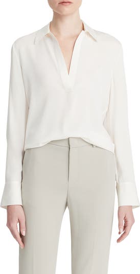 Vince Silk Blend Polo Shirt | Nordstromrack