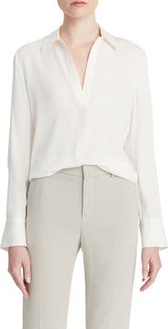 Vince Silk Blend Polo Shirt