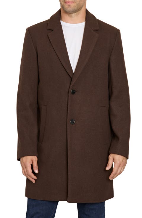 Two-Button Wool Blend Coat