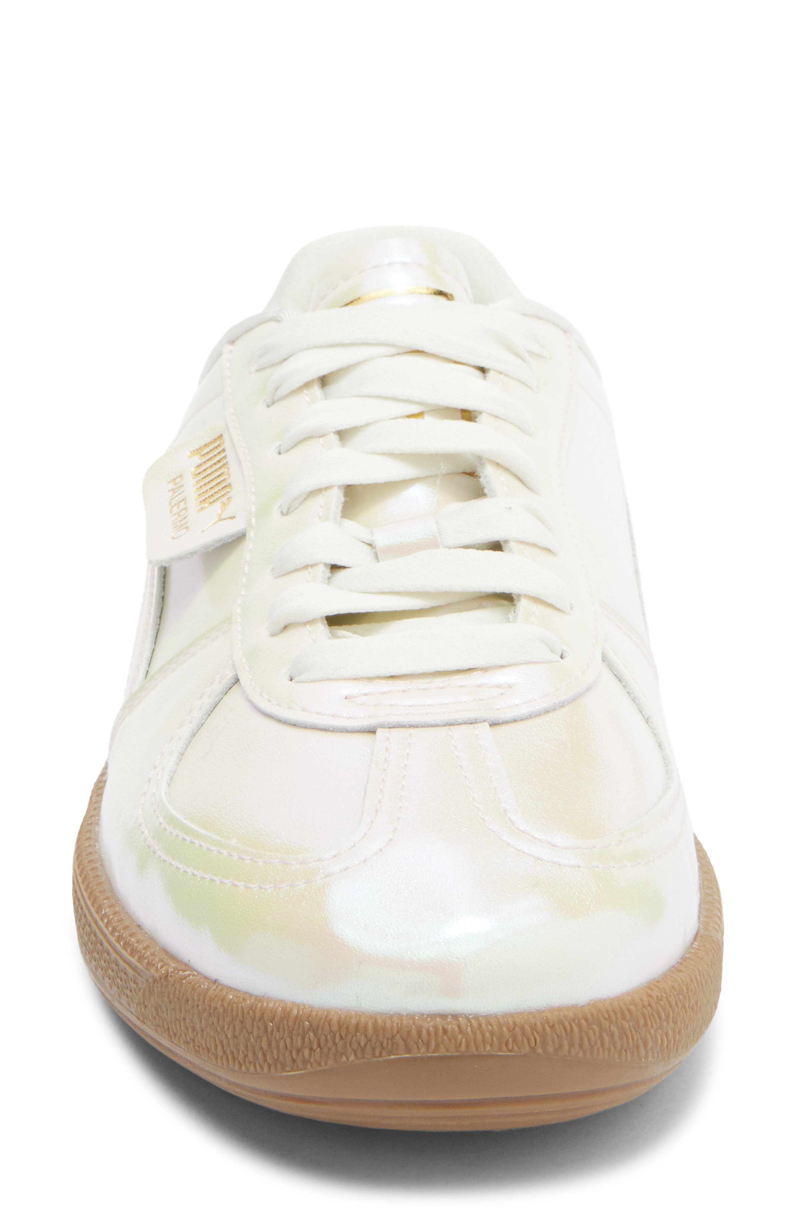 PUMA Palermo Sneaker, Alternate, color, Warm White/ Puma Gold