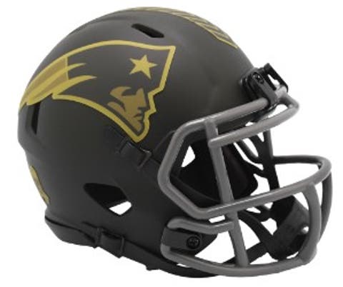 New England Patriots 2025 Salute to Service Mini NFL Football Helmet