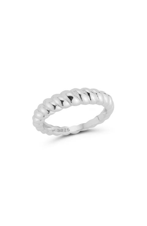 Sterling Silver Twist Ring