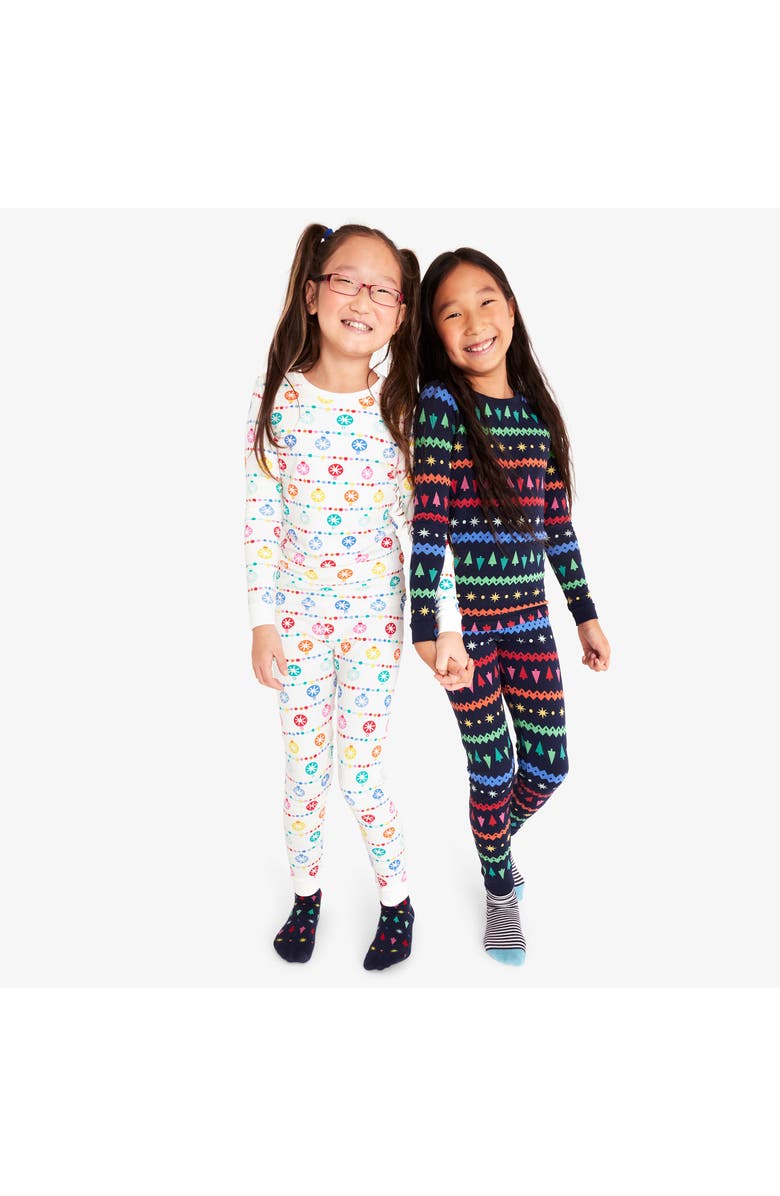 Primary Kids Organic PJ Pant In Festive Prints, Alternate, color, 