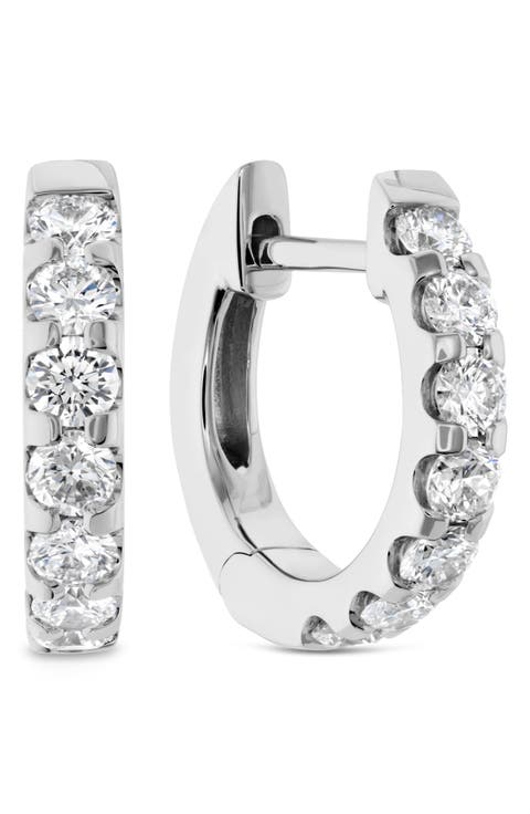 Odessa Diamond Huggie Earrings