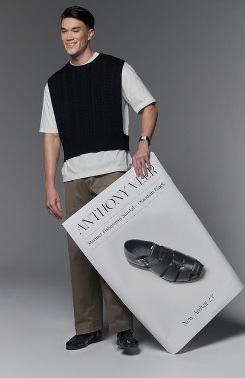 Anthony Veer Mariner Fisherman Sandel In Obsidian Black