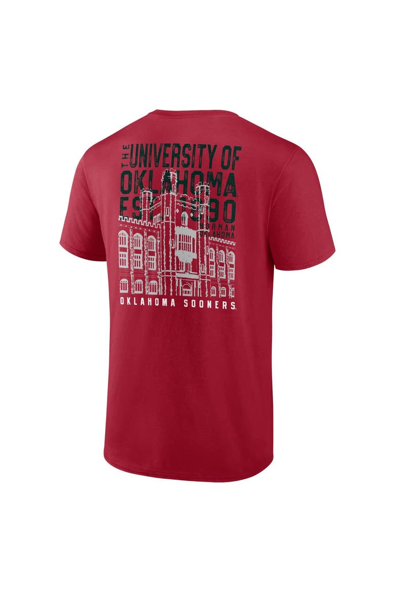 Men's Crimson Oklahoma Sooners Established Source T-Shirt, Alternate, color, Crimson