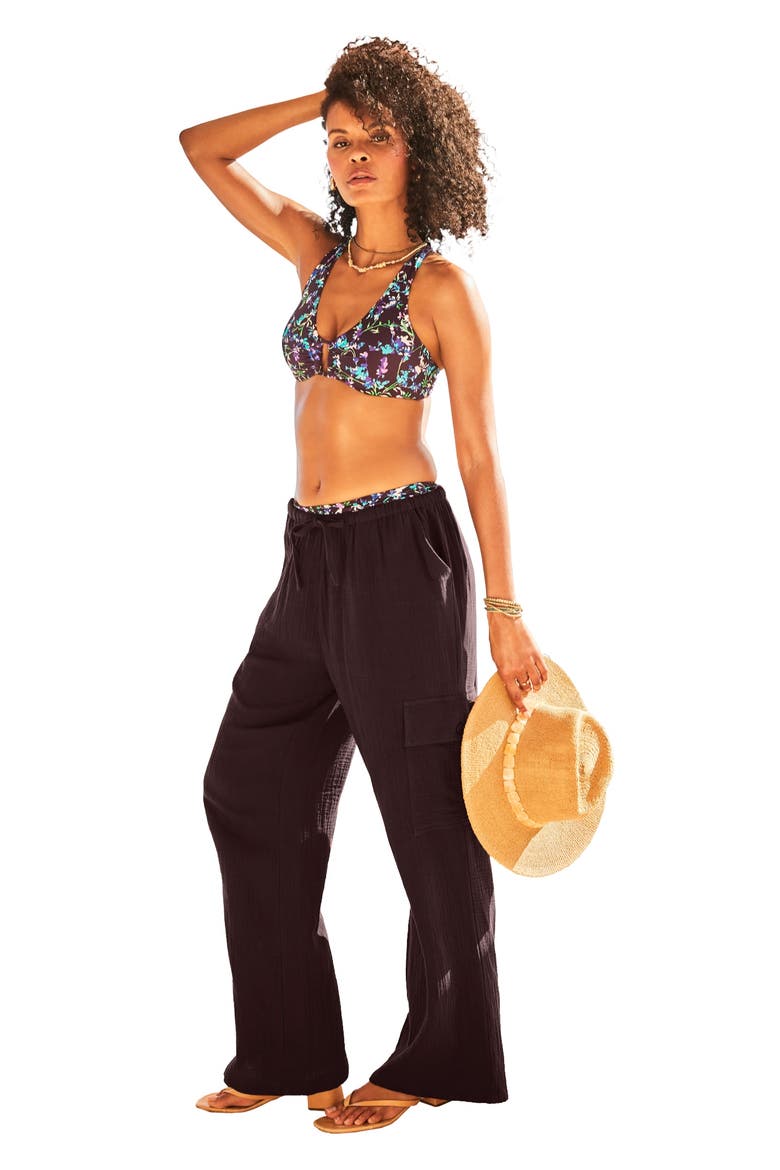 Cotton Gauze Cargo Pant, Main, color, Espresso