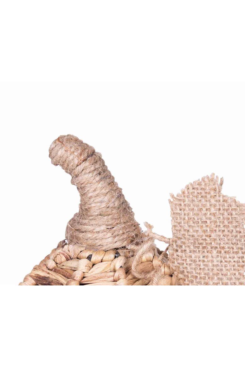 Cattail Grass Decorative Small Pumpkin Figurine 5.51", Alternate, color, Beige