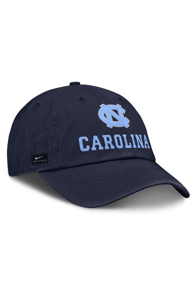Nike Men's Nike Navy North Carolina Tar Heels 2025 Sideline Club Adjustable Hat, Alternate, color, 