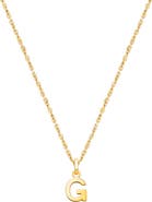 Tiny Blessings 14K Gold Modern Initial 12-14" Necklace
