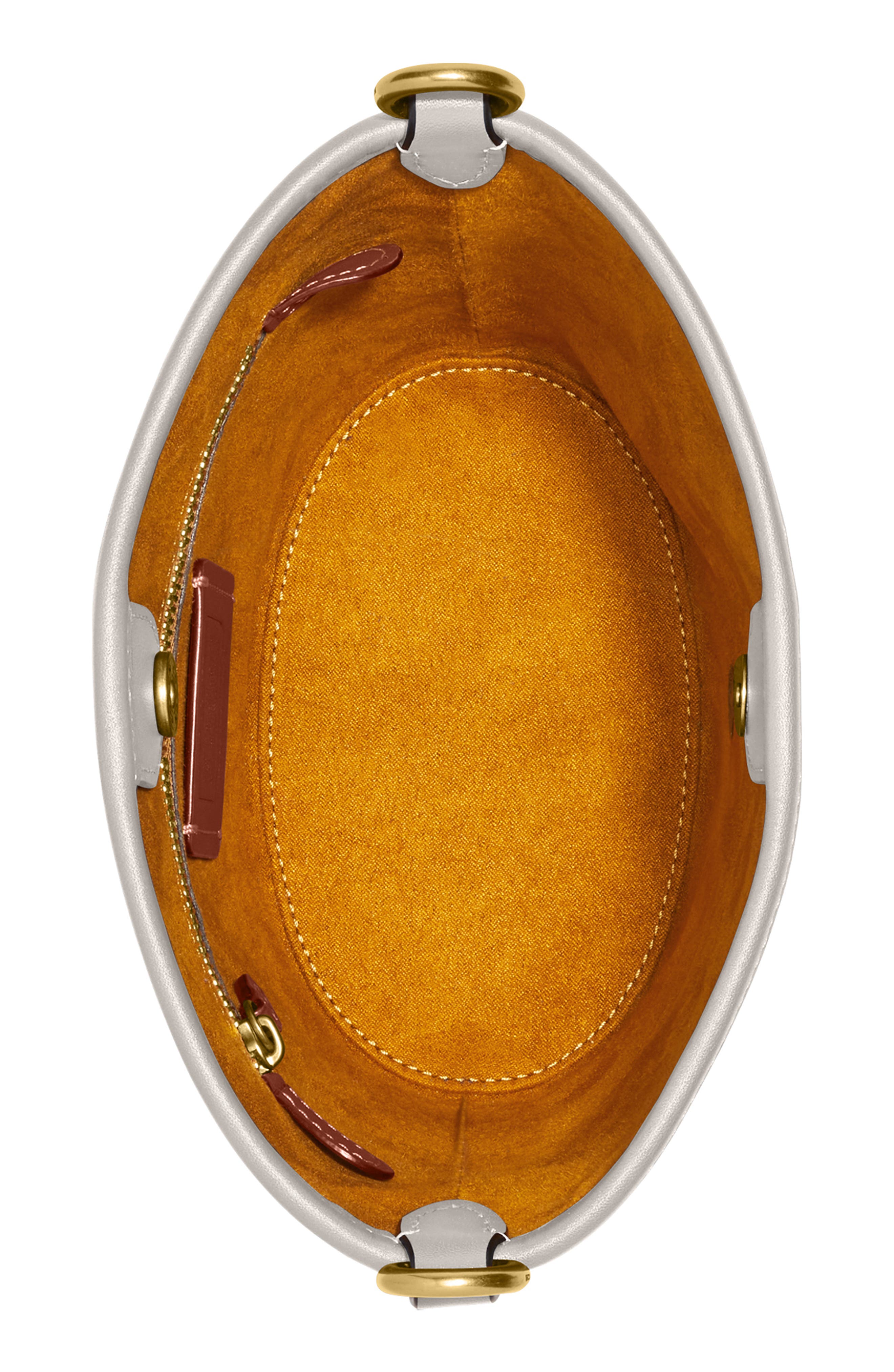 Dakota Glovetanned Leather Bucket Bag, Alternate, color, B4/ CHALK