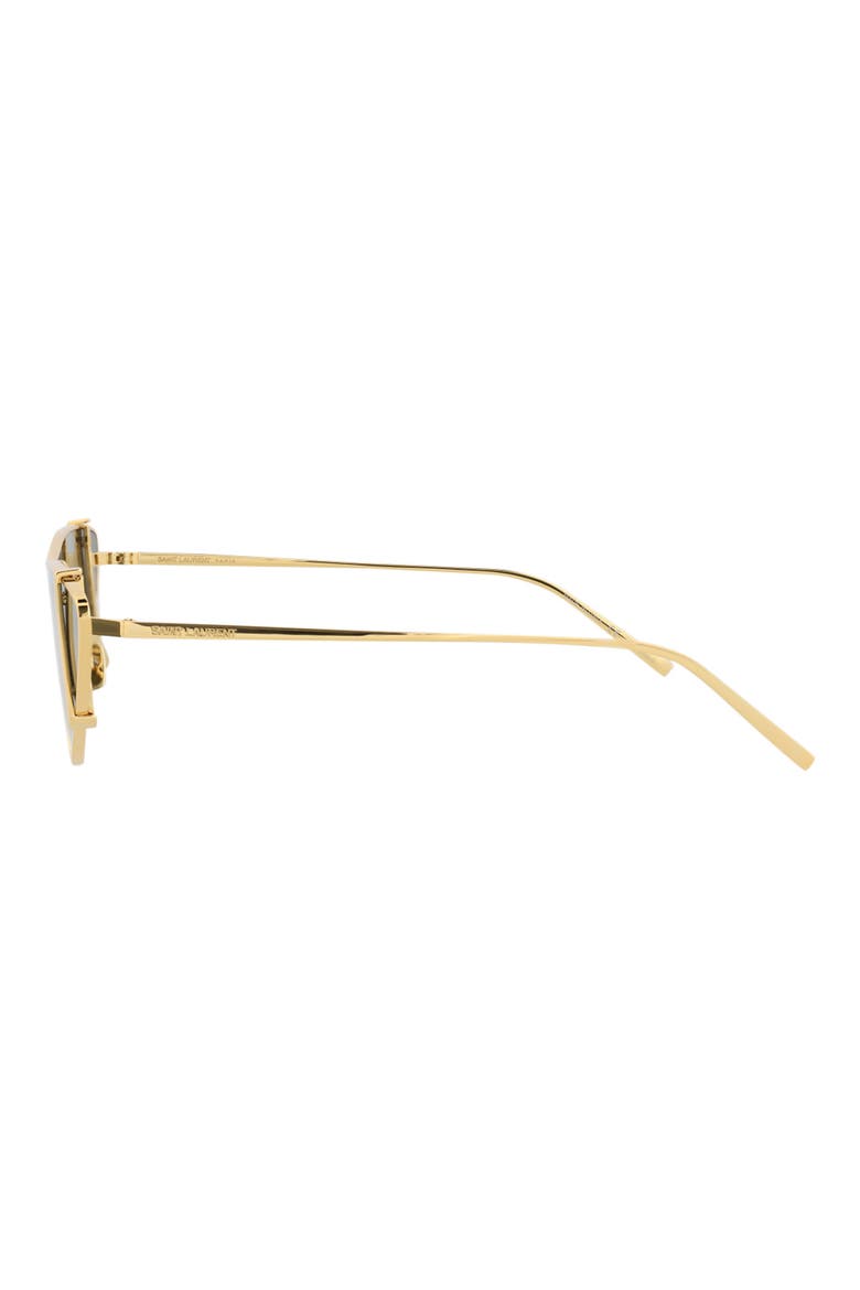 99mm Cat Eye Sunglasses, Alternate, color, GOLD GOLD GREY