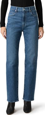 PAIGE Stevie High Waist Straight Leg Jeans
