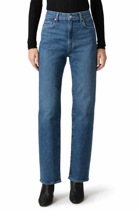 PAIGE Stevie High Waist Straight Leg Jeans