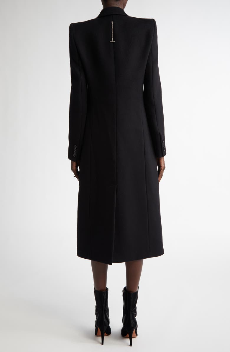 McQueen Stacked Shoulder Wool 
Cashmere Long Coat, Alternate, color, 