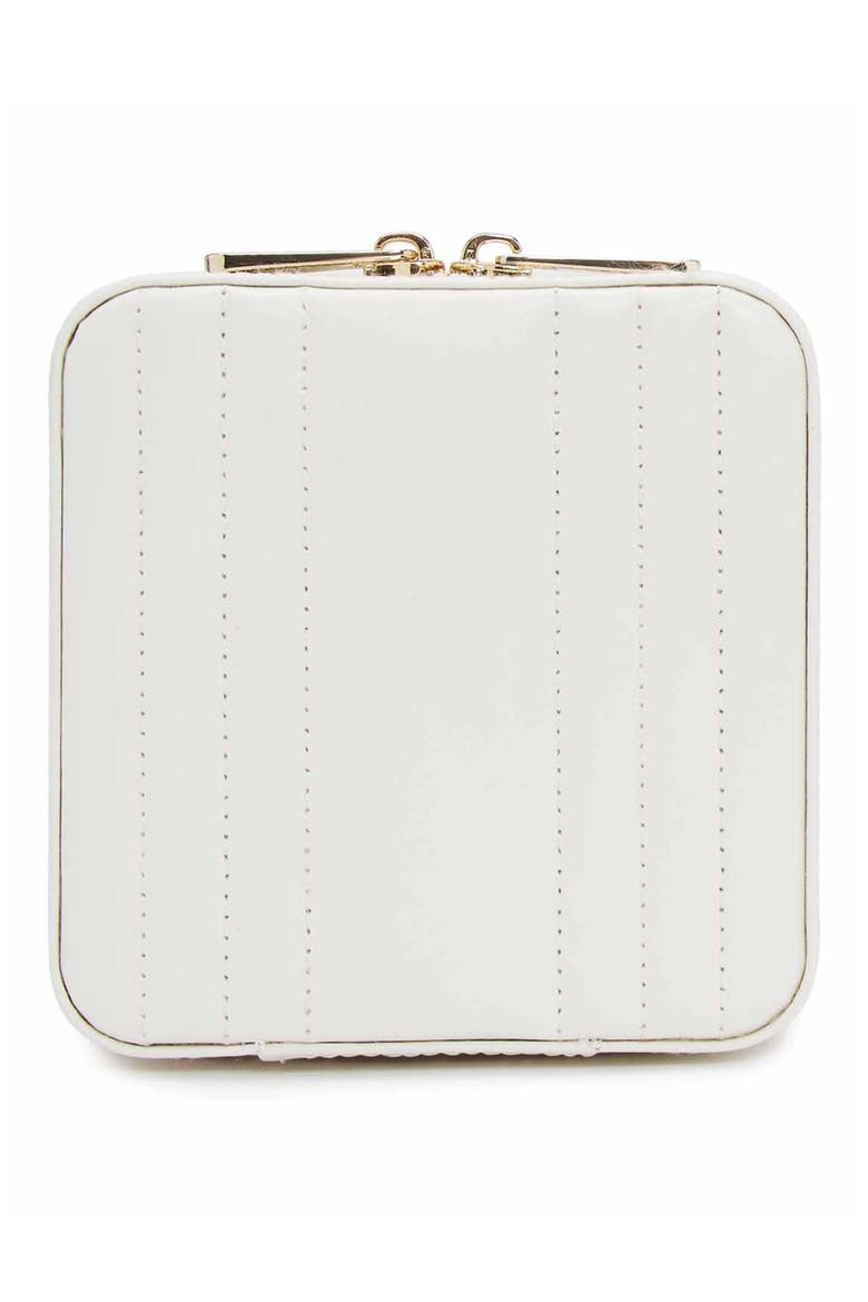 Maria Small Zip Jewelry Case, Alternate, color, WHITE