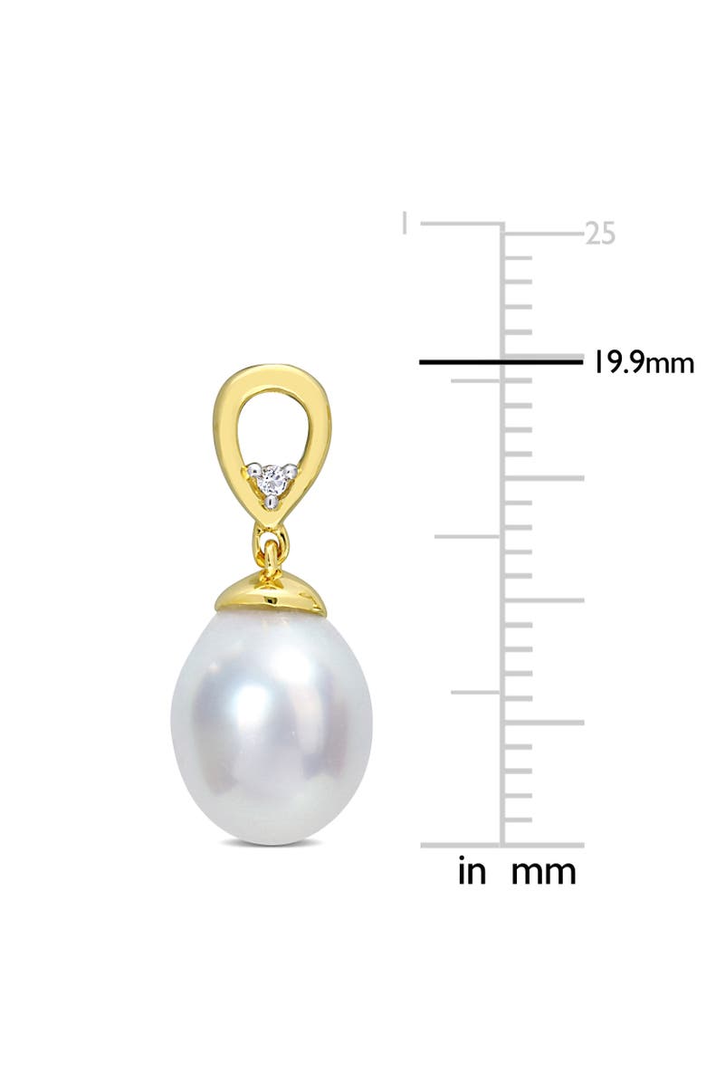 Julianna B. South Sea Pearl & White Topaz Drop Earrings, Alternate, color, South Sea Pearl