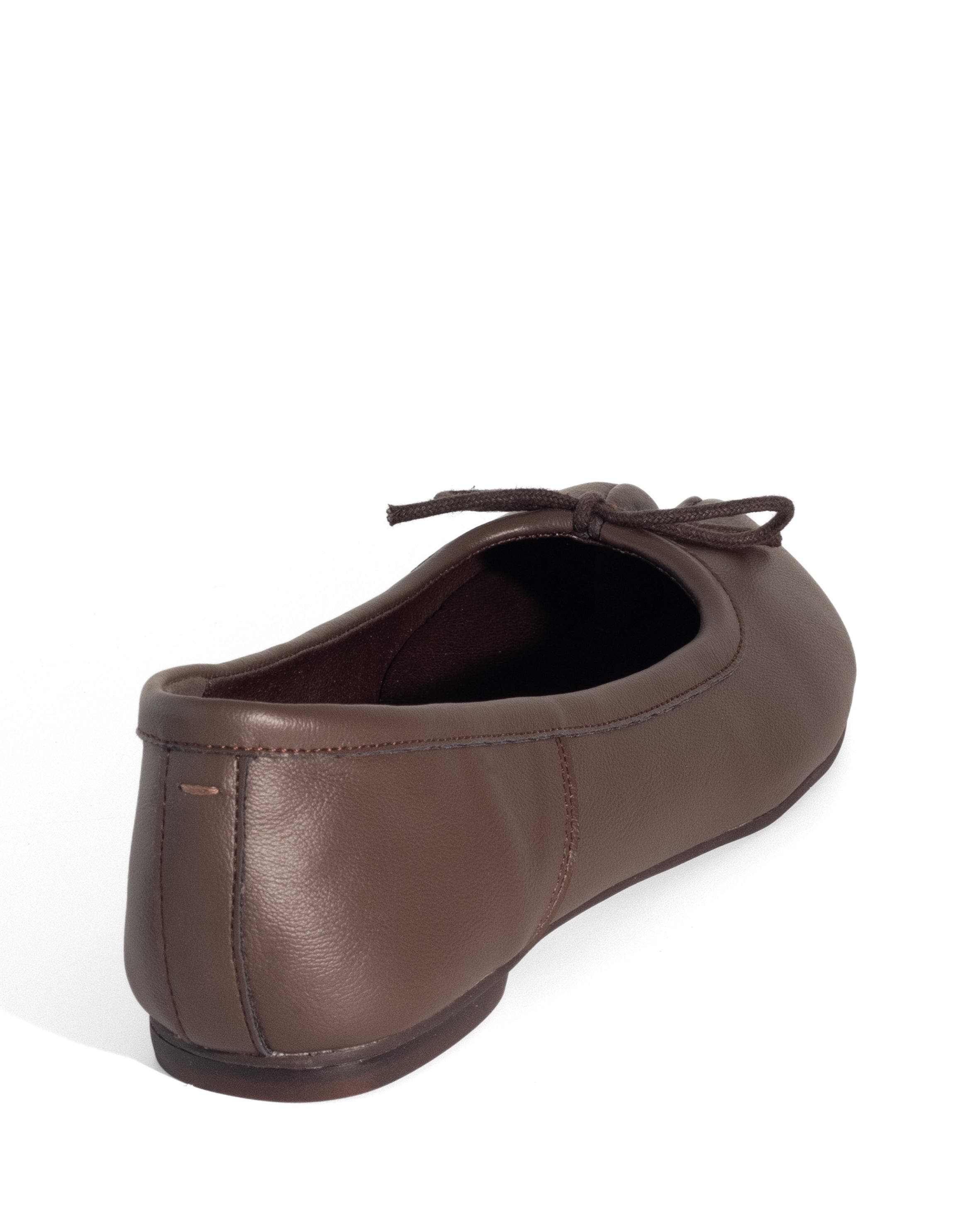 HOSHI Tabi Toe Ballet Flat, Alternate, color, Chocolate Pu