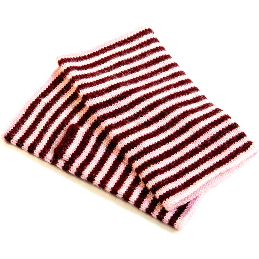 Portolano Stripe Fingerless Gloves In Multi