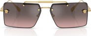 Versace 60mm Gradient Rectangular Sunglasses