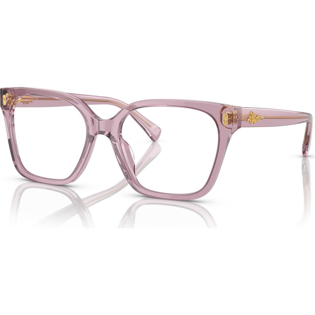 Ralph 53mm Square Optical Glasses In Gold