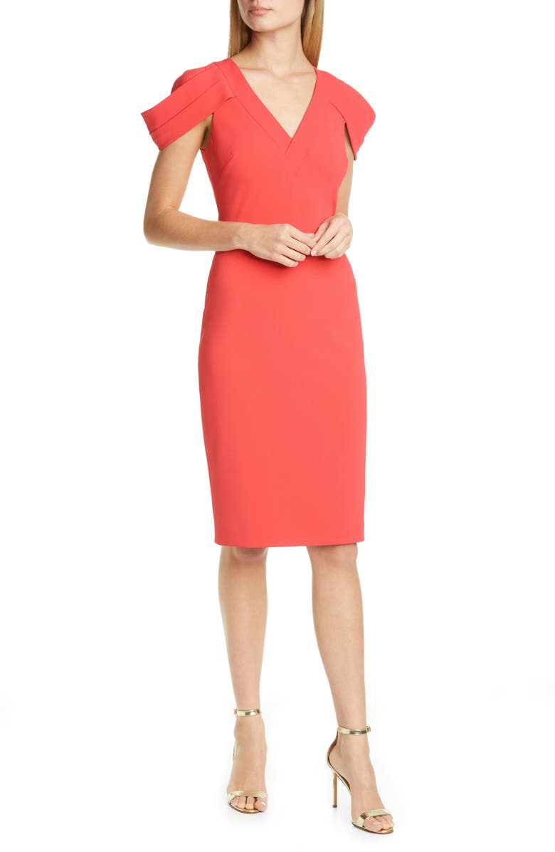 Badgley Mischka Collection Badgley Mischka Cold Shoulder Sheath Dress, Main, color, 