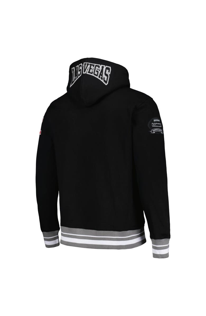 PRO STANDARD Men's Pro Standard  Black Las Vegas Raiders Crest Emblem Pullover Hoodie, Alternate, color, 
