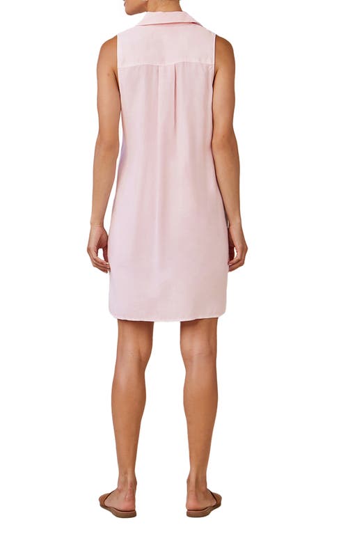 Bella Dahl Sleeveless A-line Minidress In Petal Pink