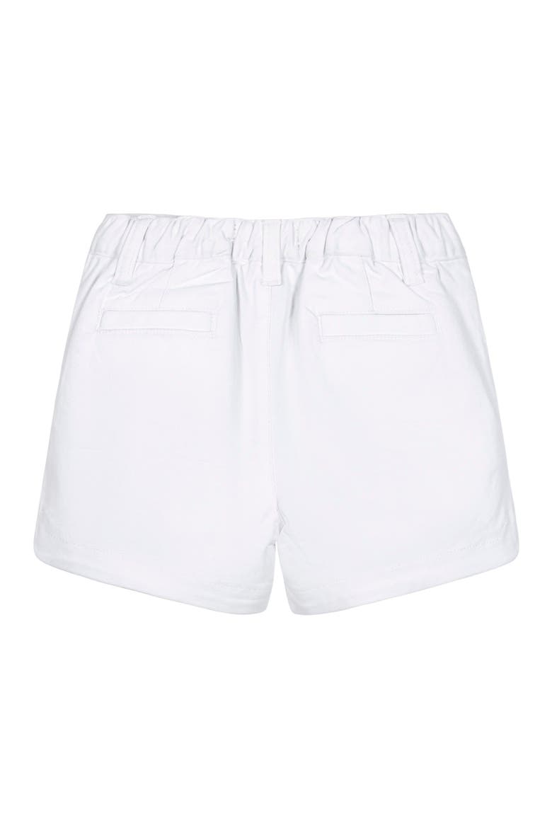 Girls' Organic Stretch Chino Short, Toddler, Alternate, color, White