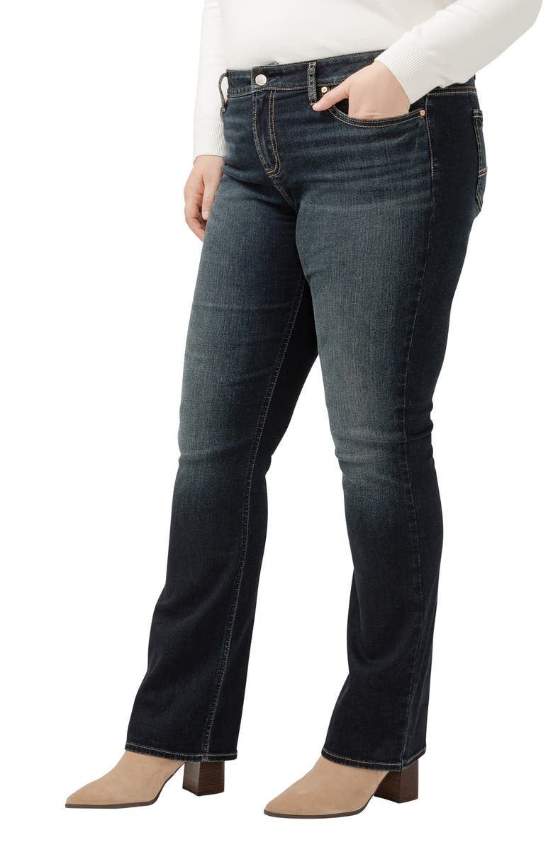 Silver Jeans Co. Elyse Mid Rise Slim Bootcut Jeans, Alternate, color,